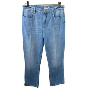 L'Agence Tati High Rise Crop Jeans Size 28 Essex Blue Denim